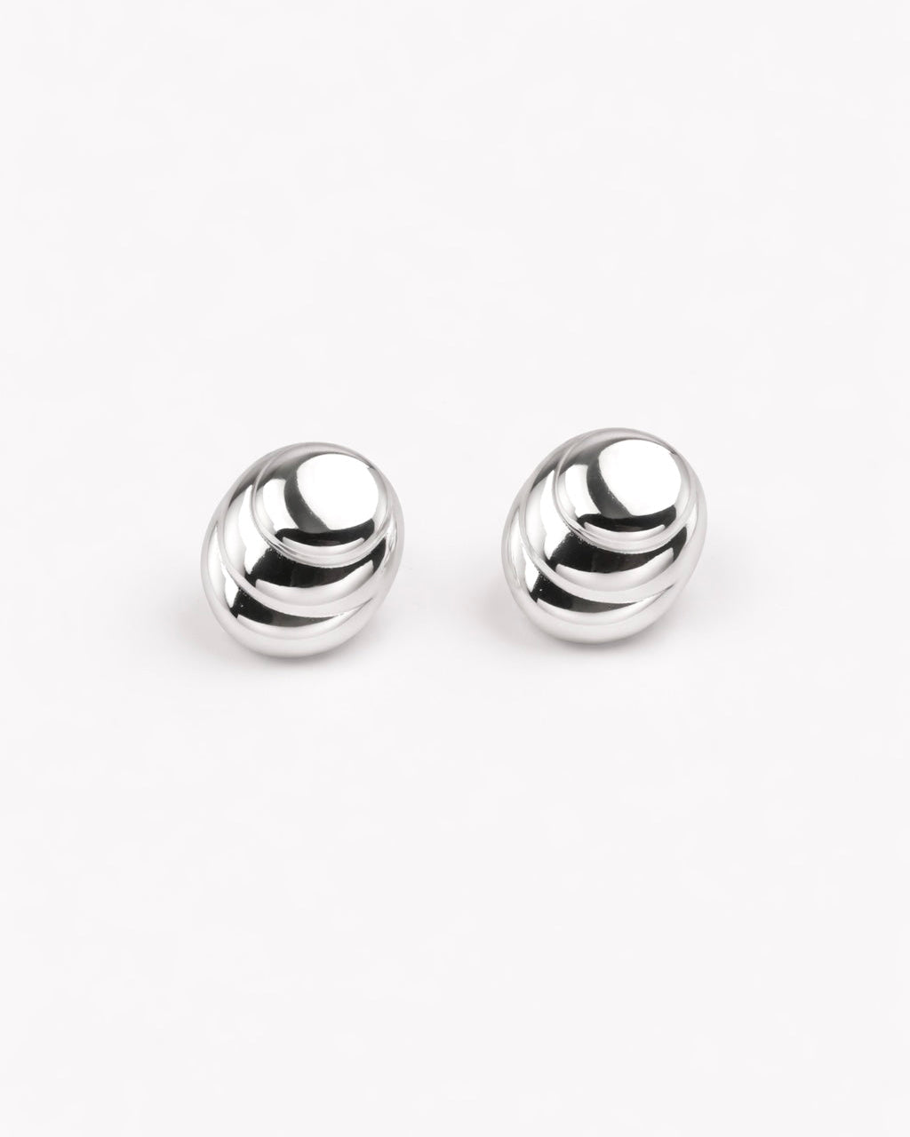 Celeste Statement Earrings in Silver Tone