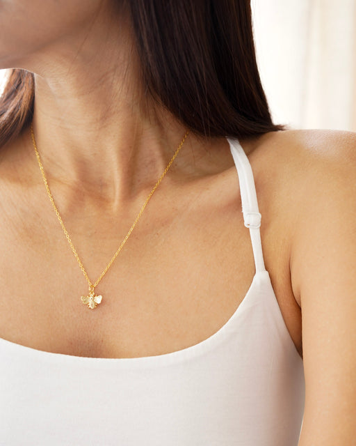 Anya Honey Bee Pendant Necklace