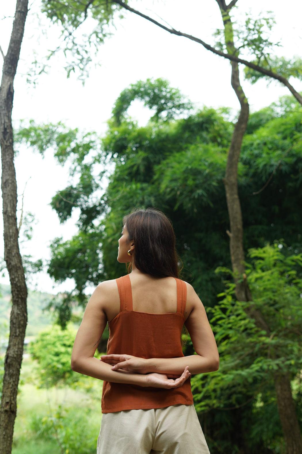 Emma Halter Tank Top - Rust