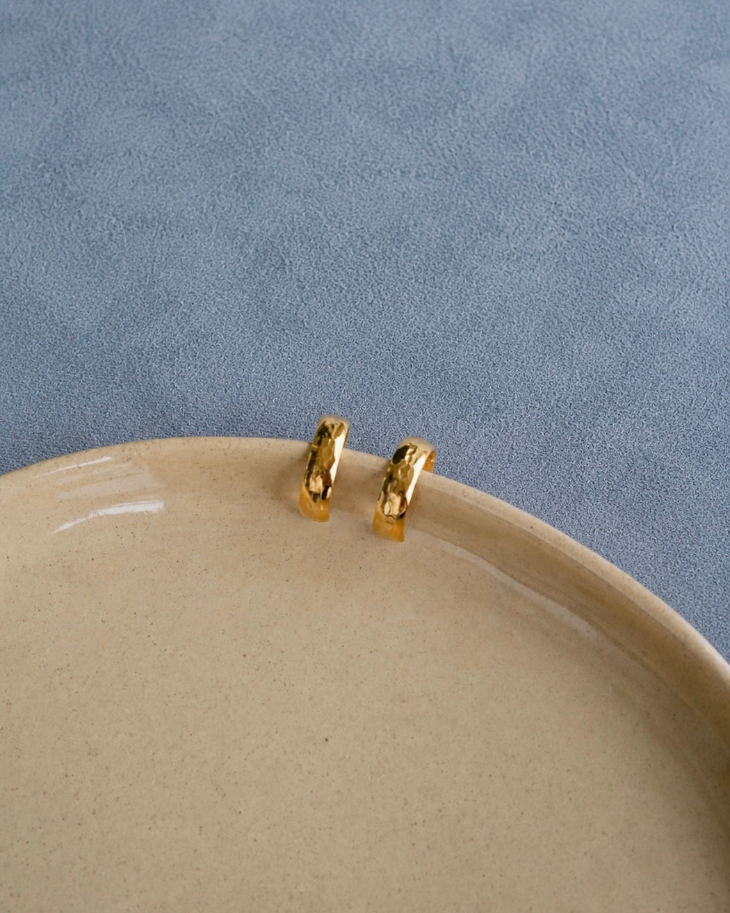 Finley Gold Hammered Hoops