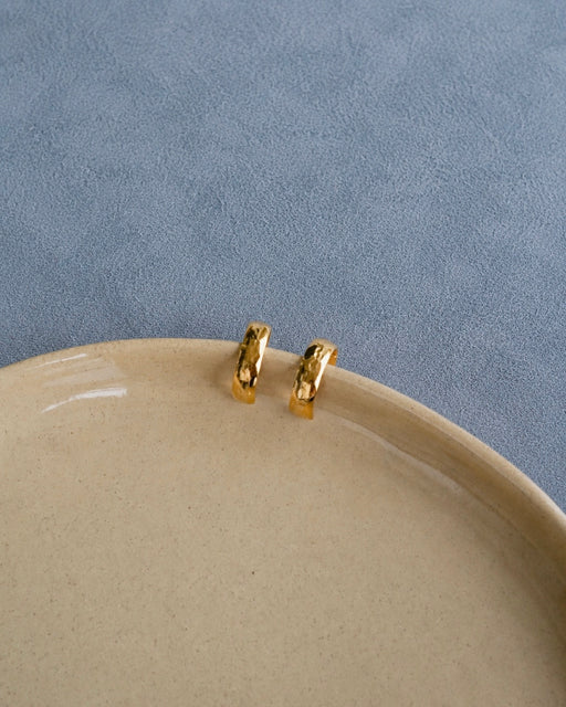 Finley Gold Hammered Hoops