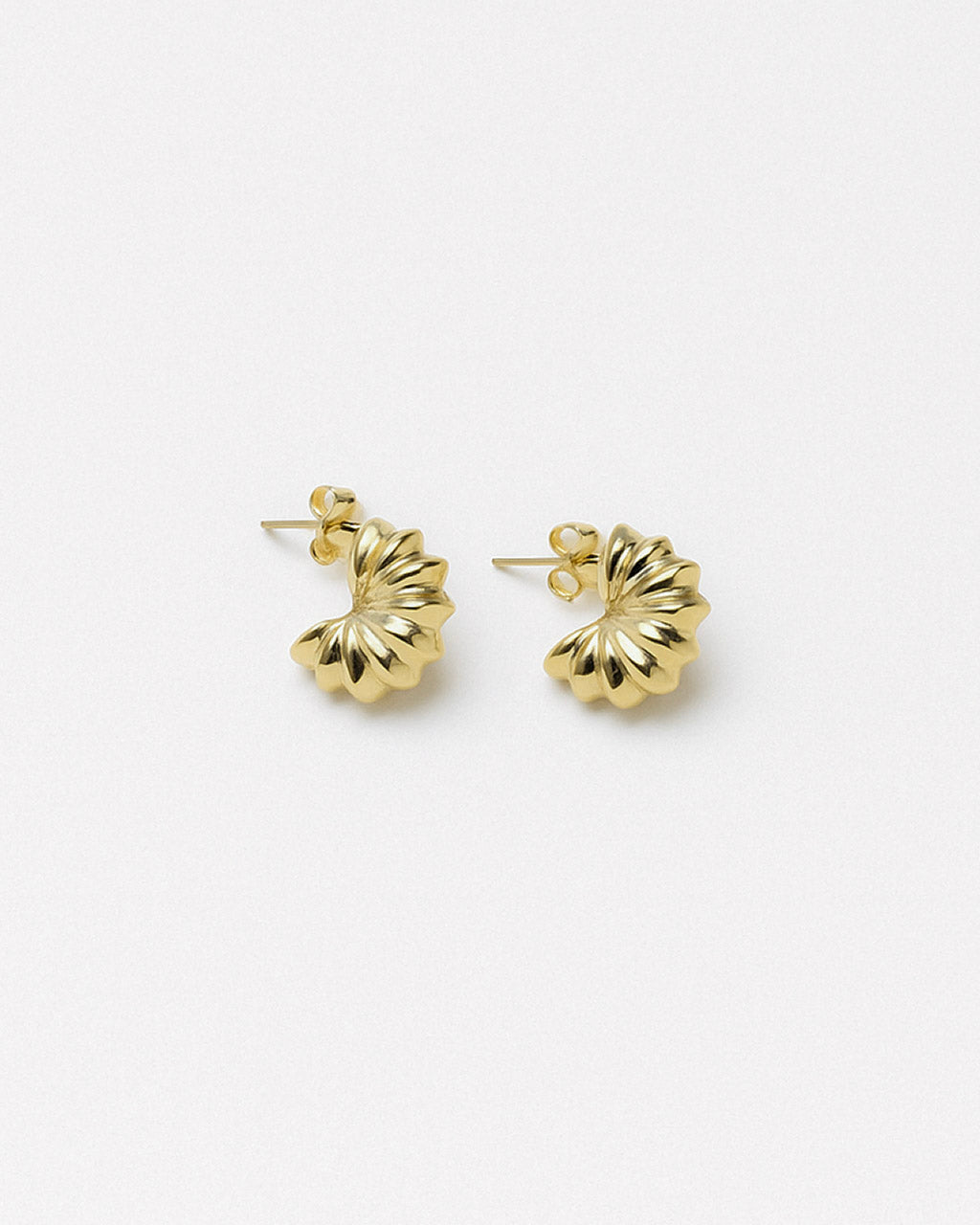 Gold Eden Hoops on white background