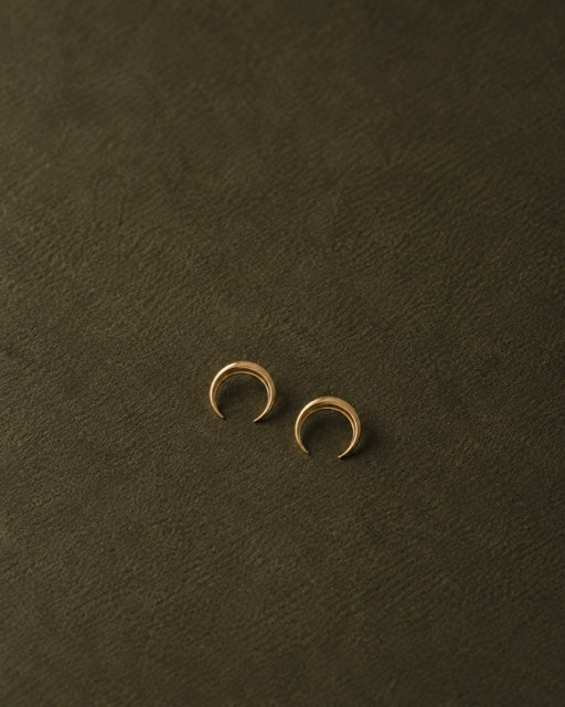 Selene Inverted Crescent Moon Earrings