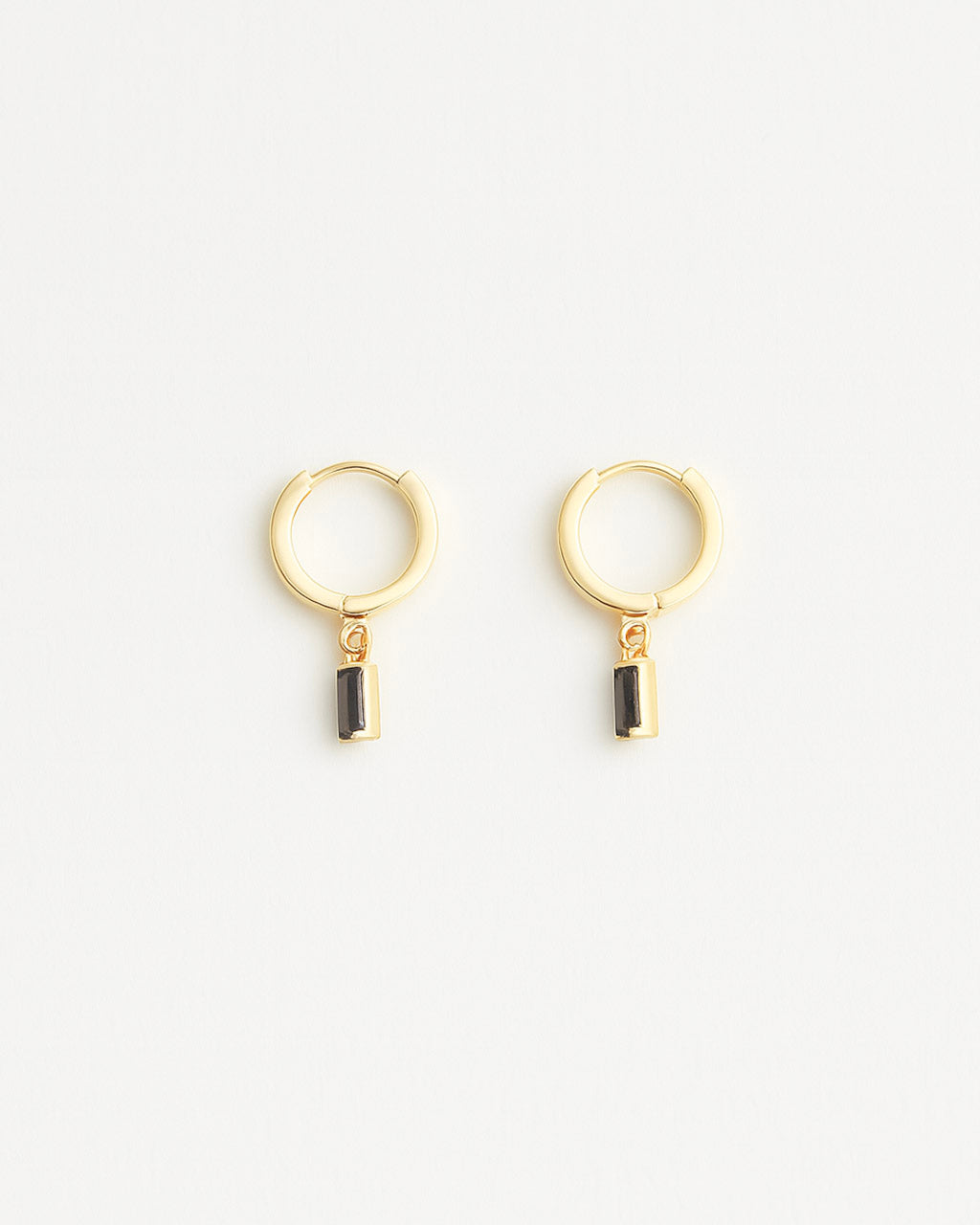 Scarlett gold drop earrings in 16K gold-plated brass displayed on neutral background