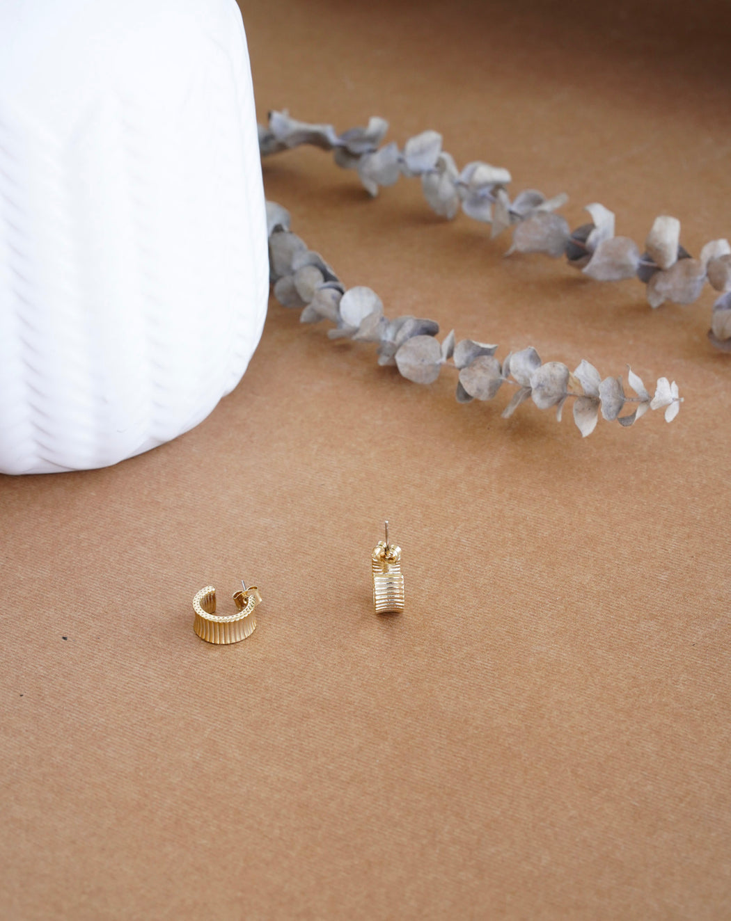 Chloe Textured Mini Hoops