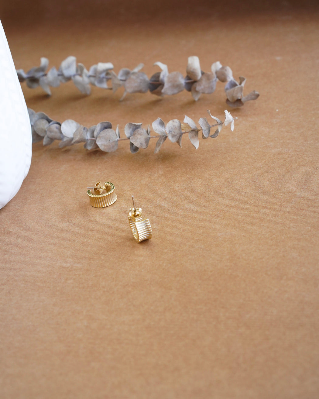 Chloe Textured Mini Hoops