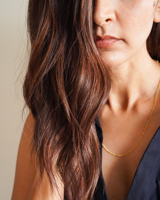 Audrey Dainty Beaded Necklace